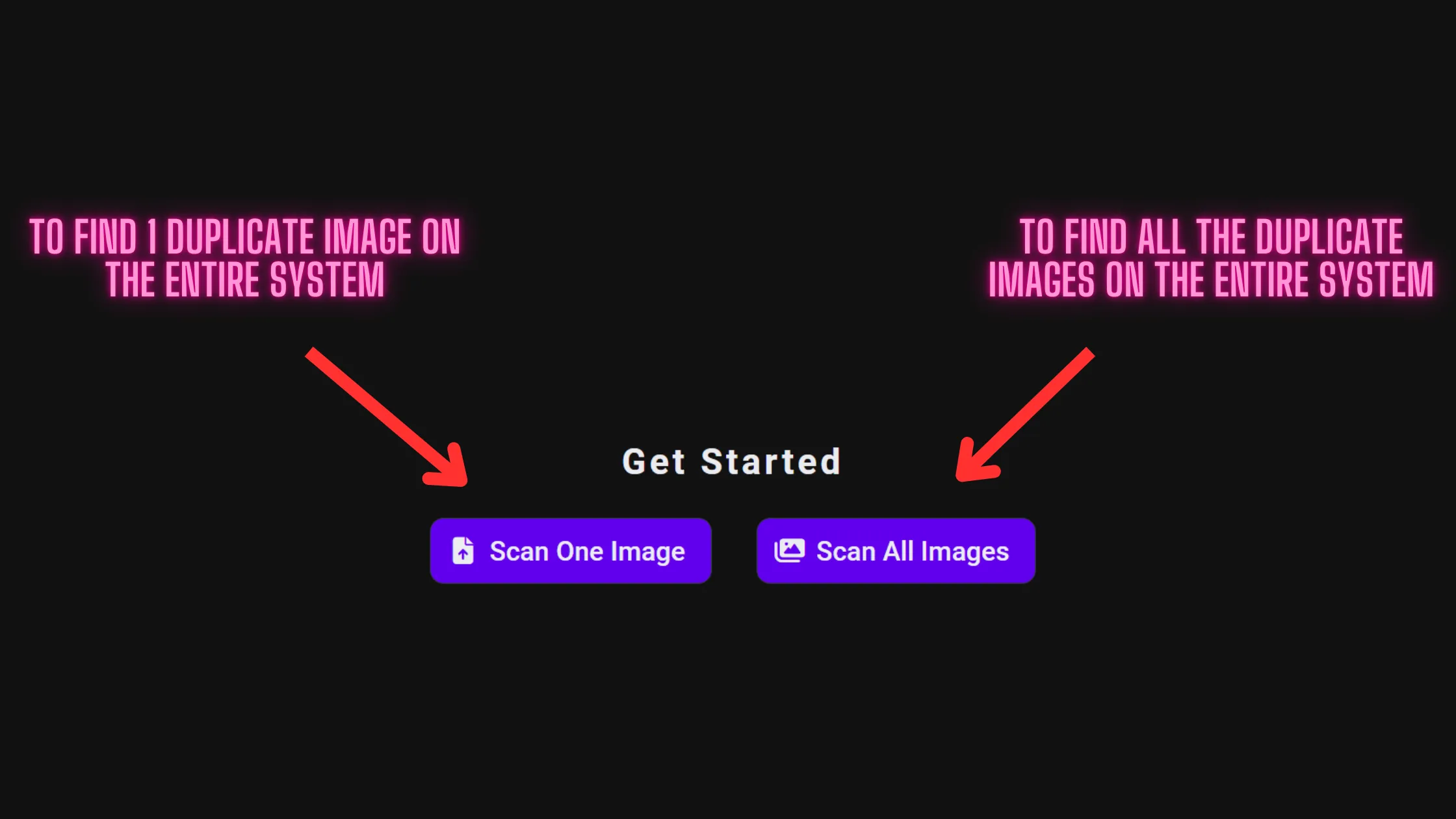 Click 'Scan One Image' to Begin